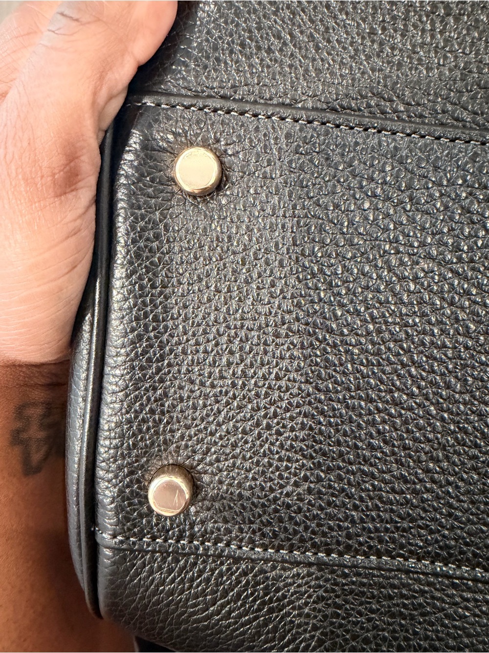 Coach Black Pebbled Leather Rowan - Picture 7 of 8